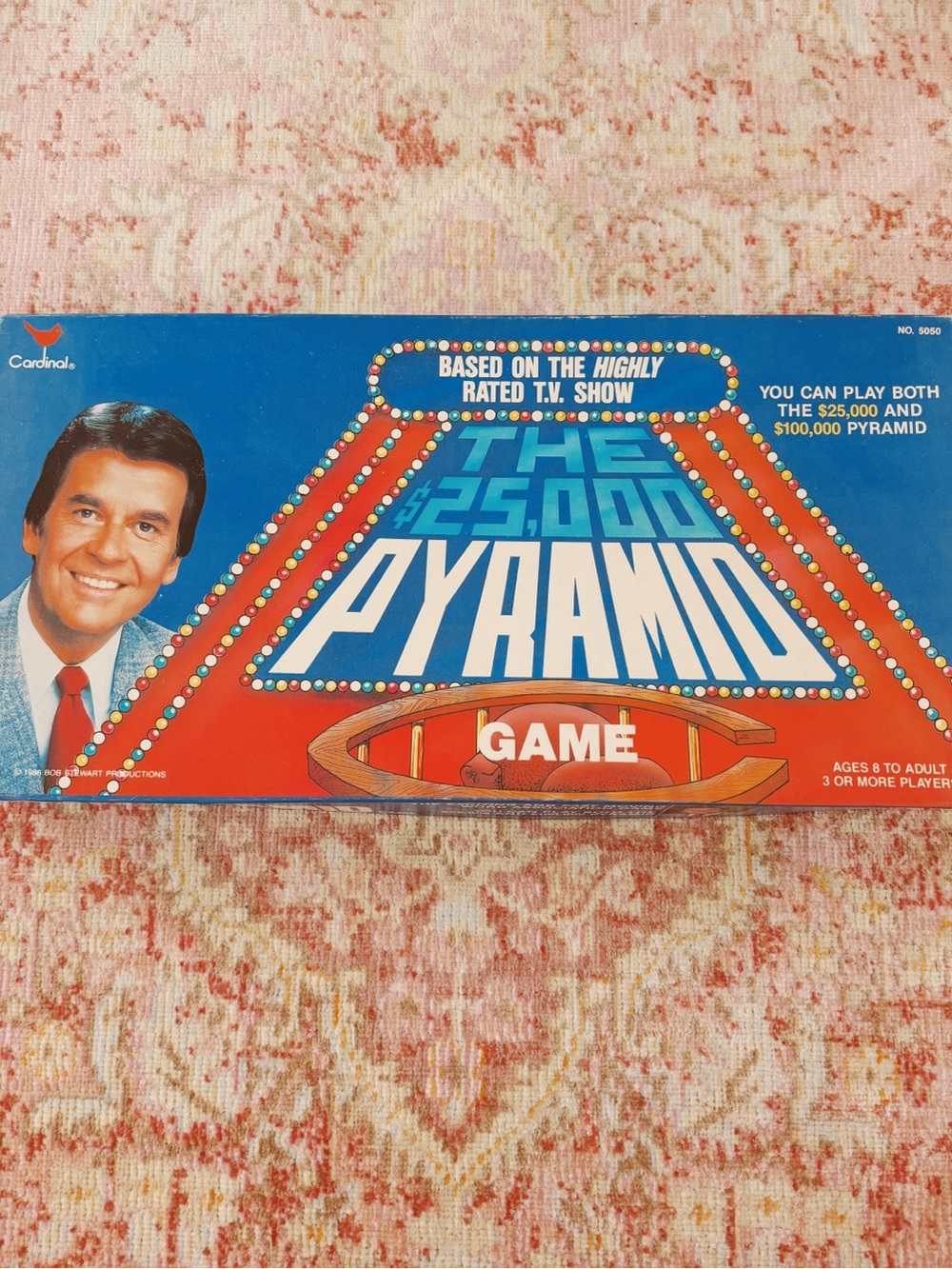 Vintage Cardinal The $25,000 Pyramid Board Game - Blue and Red